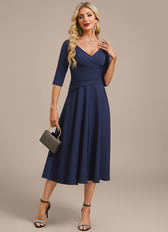 Robe Midi En Crêpe - gallery 4