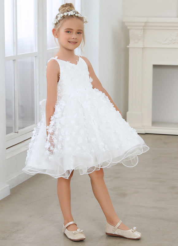 Robe Midi En Tulle Fleuri - gallery 3