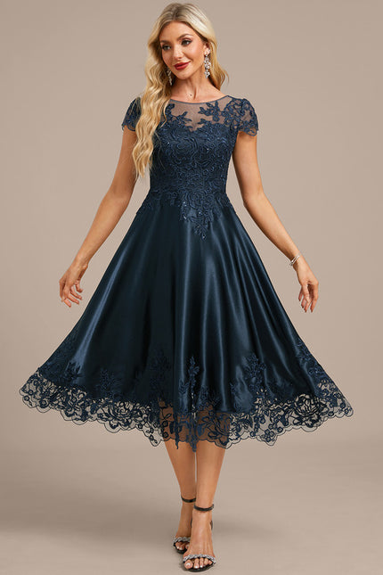 Robe Midi Satinée Élégante - gallery 3