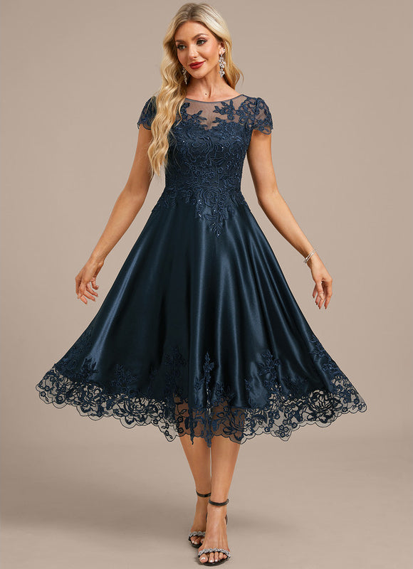 Robe Midi Satinée Élégante - gallery 3
