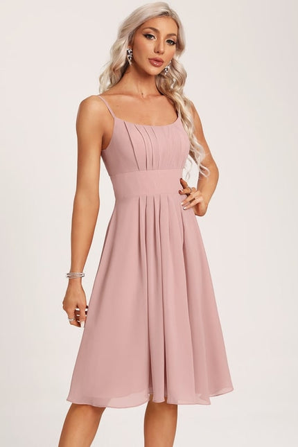 Robe Midi Mousseline Rose - gallery 3
