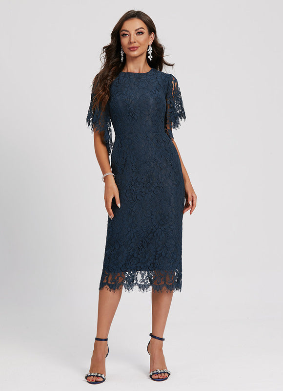 Robe Midi Dentelle Sophistiquée - gallery 3