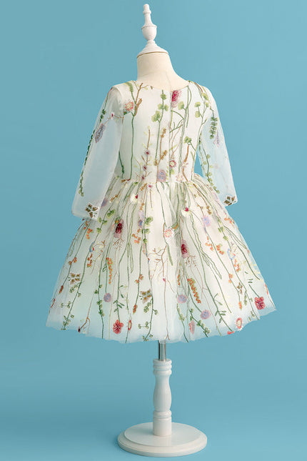 Robe Midi Fleurs Éclairées - gallery 5