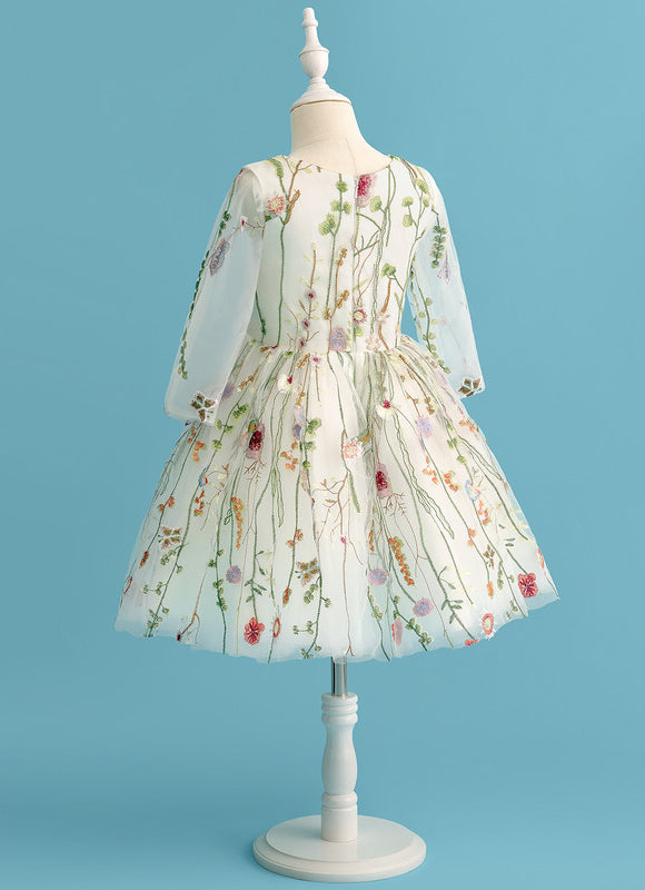 Robe Midi Fleurs Éclairées - gallery 5