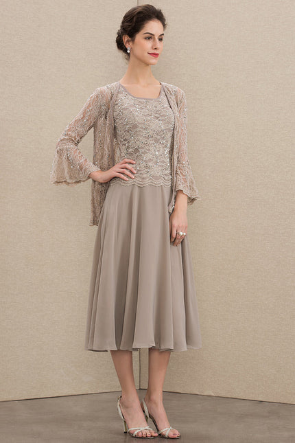 Robe Midi Manche 3 4 - gallery 3