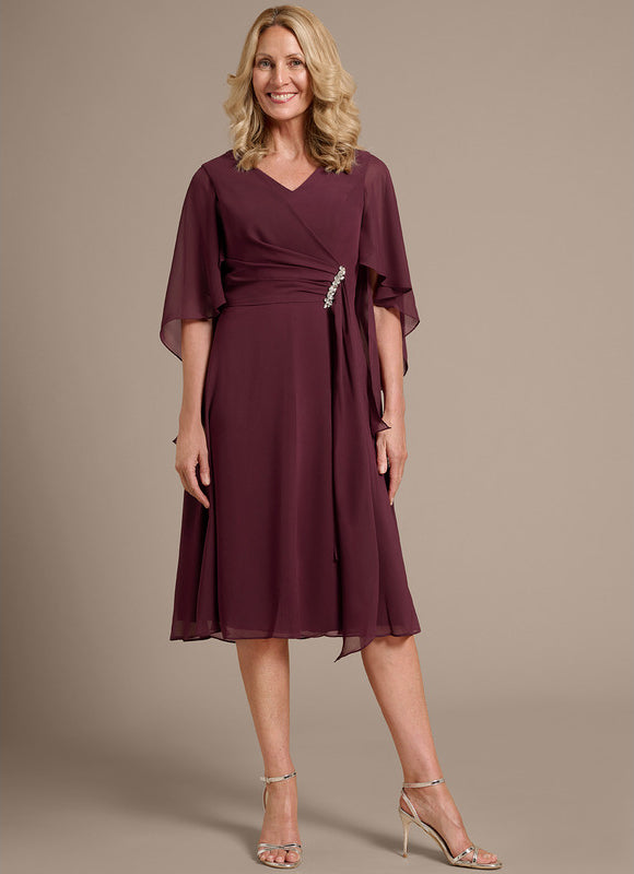 Midi Robe De Soirée Chic Pour Mariage - gallery 2