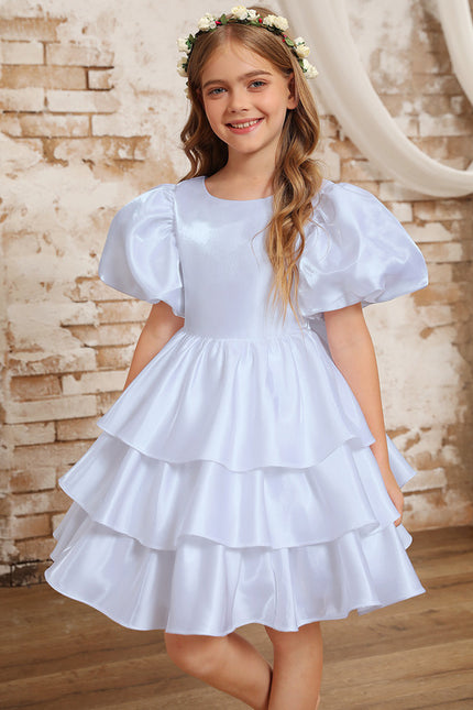 Robe Midi Satinée Volants - gallery 2