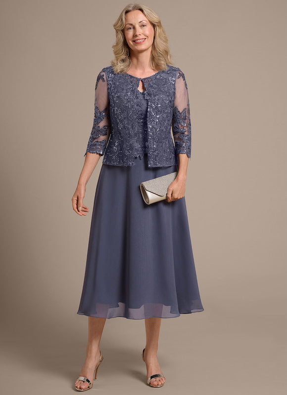 Robe Midi Manche 3 4