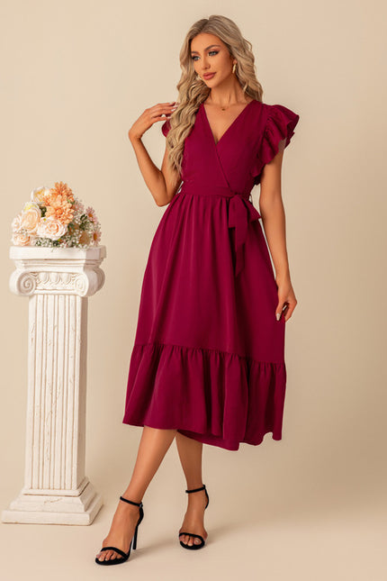 Robe Midi Manches Bouffantes - gallery 6