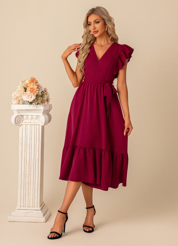 Robe Midi Manches Bouffantes - gallery 6