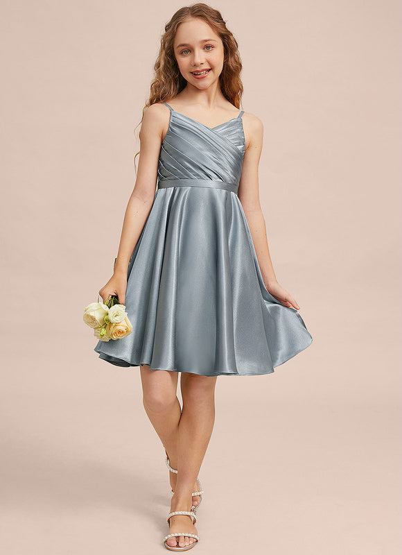 Robe Midi Satinée Aérienne - gallery 2