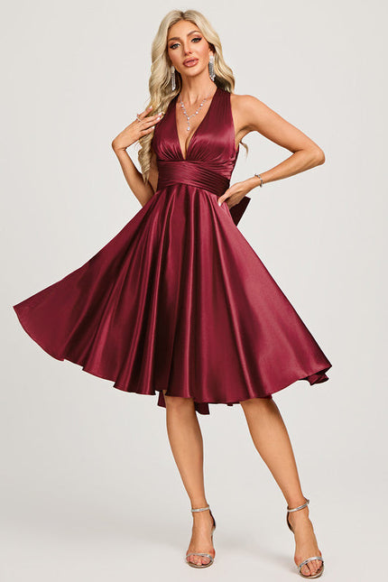 Robe Midi Élégance Satinée - gallery 4