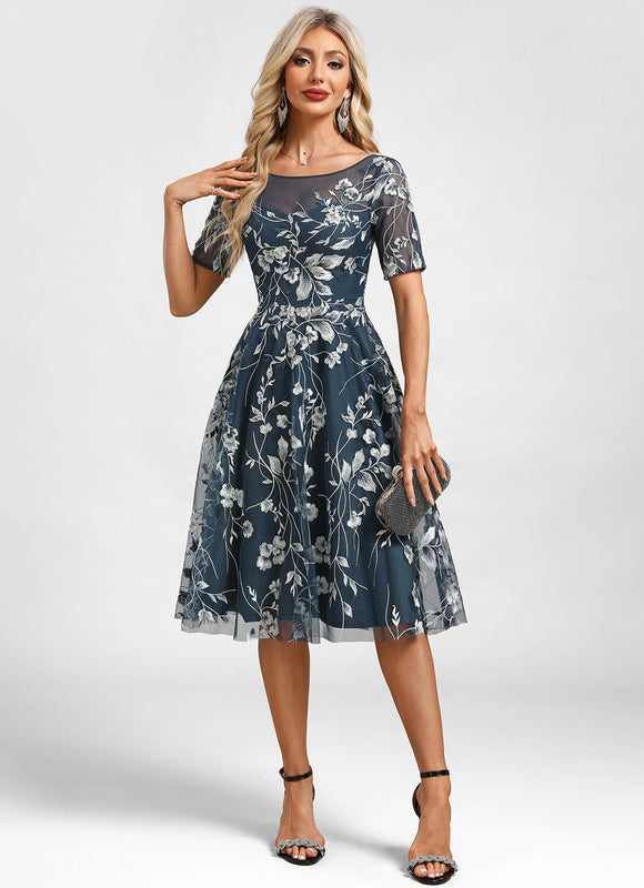 Midi Robe De Cérémonie Femme - gallery 1