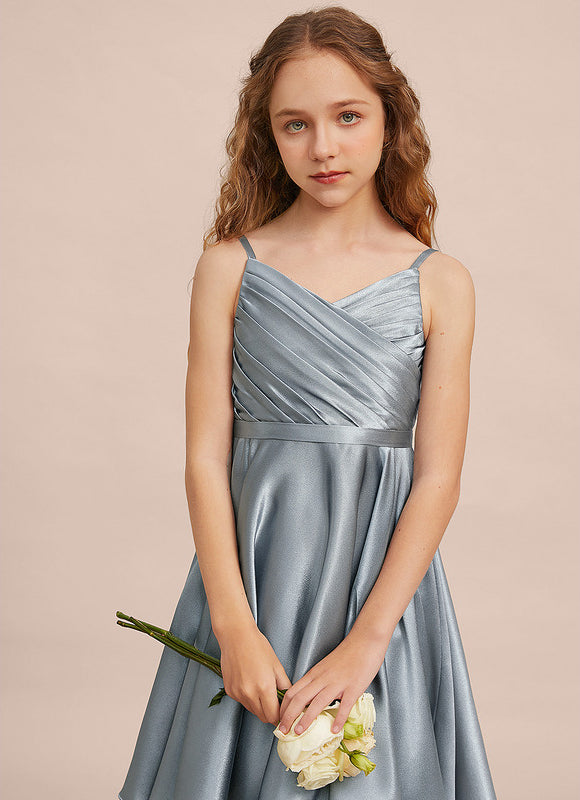 Robe Midi Satinée Aérienne - gallery 3