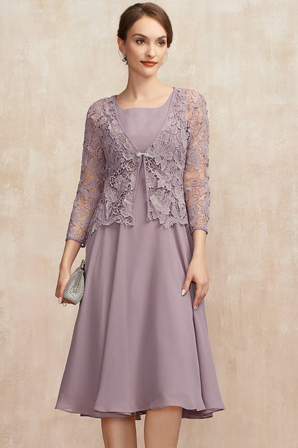 Robe Midi Vêtement Élégant Lavande - gallery 1