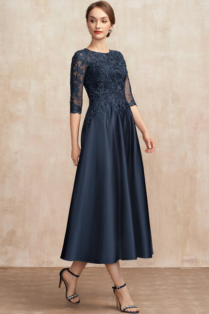 Robe Midi Chic Satin Éthique - gallery 4