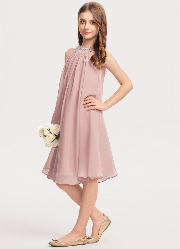 Robe Midi Mousseline Perles - gallery 2