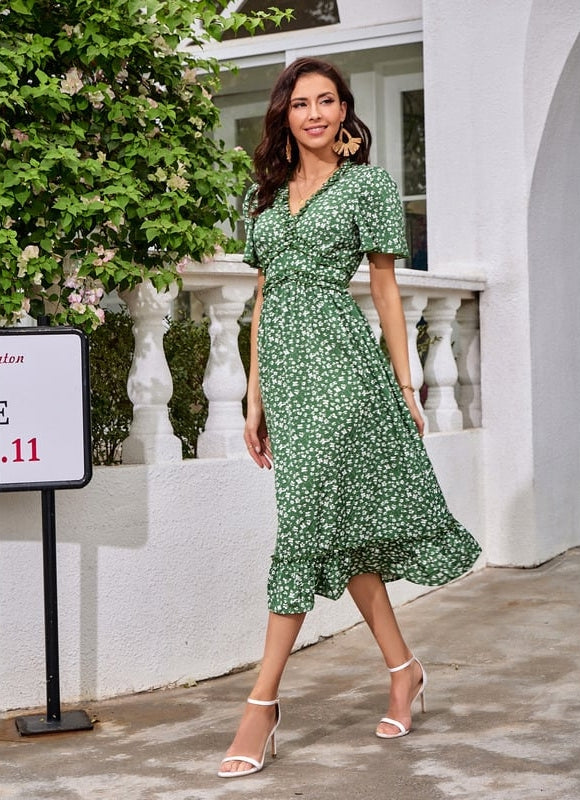 Robe Midi Chic En Polyester - gallery 4
