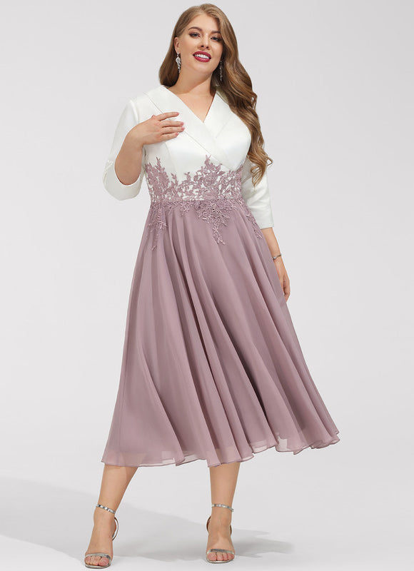 Robe Midi Élégante Lavande - gallery 7