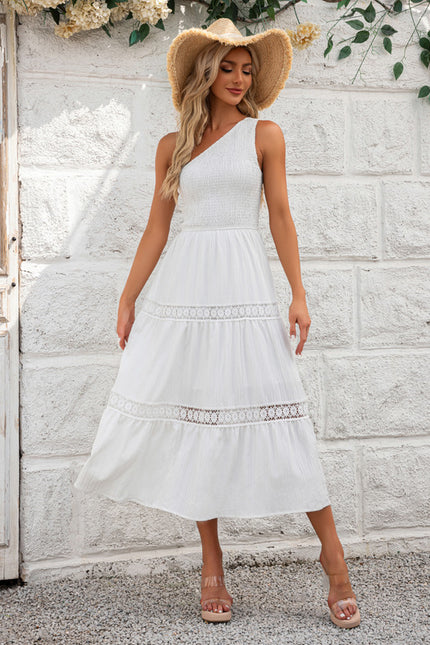 Robe Midi Écrue Légère - gallery 4