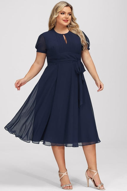 Robe Midi Chiffon Nuit - gallery 8