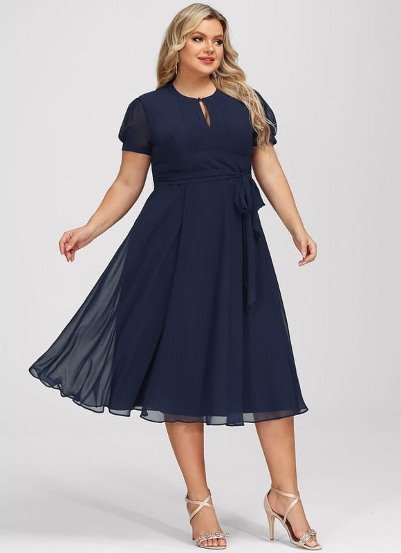 Robe Midi Chiffon Nuit - gallery 8