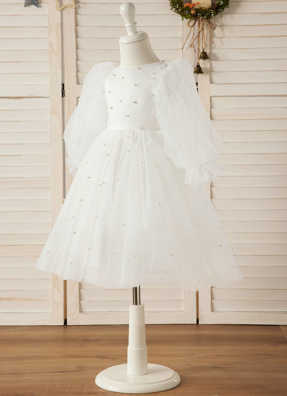 Robe Midi Nuageuse Perlée - gallery 3