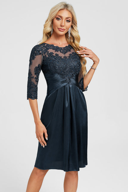 Robe Midi Satin Brodée - gallery 3