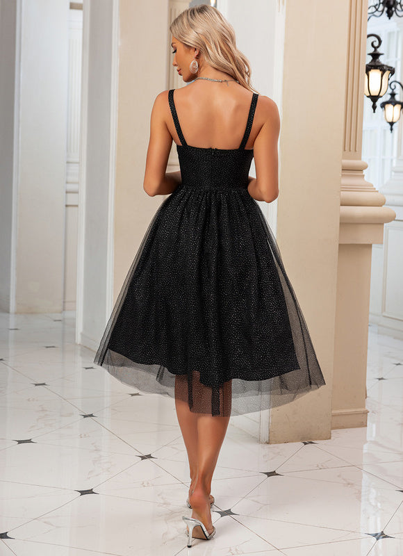 Robe Midi Tulle Scintillante - gallery 6