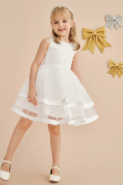 Robe Midi Enfant Satinée - gallery 2