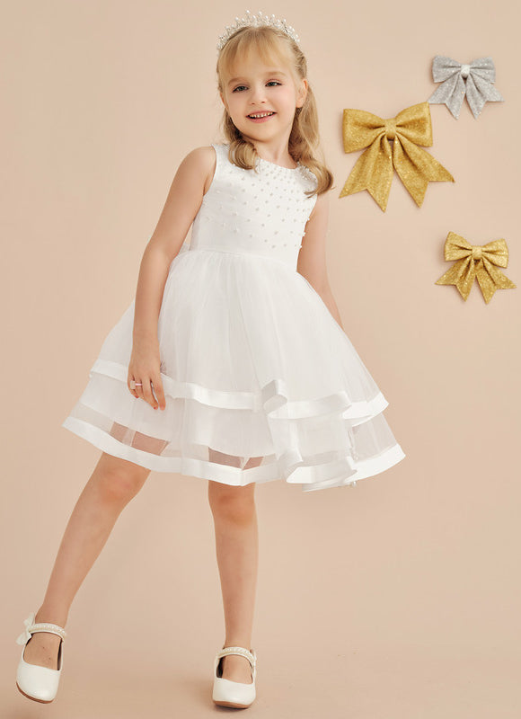 Robe Midi Enfant Satinée - gallery 2