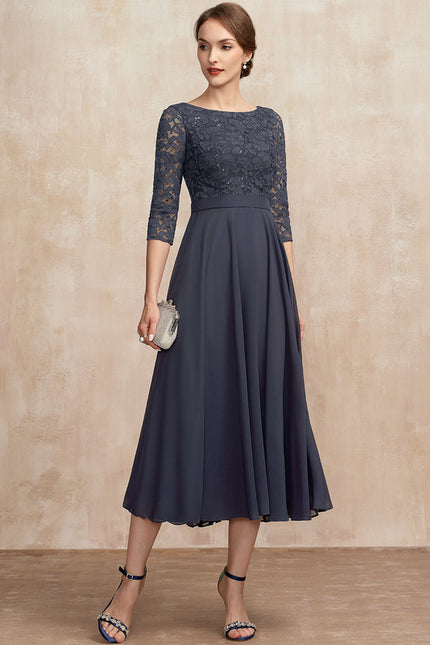 Robe Midi Manche 3 4 - gallery 3
