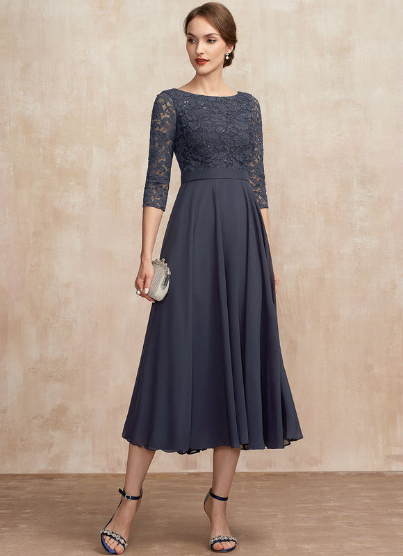 Robe Midi Manche 3 4 - gallery 3