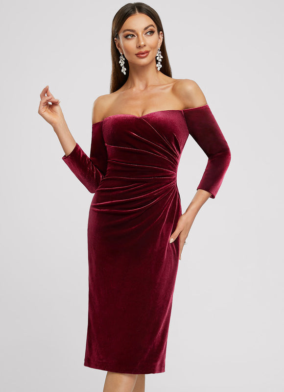 Robe Midi Velours Éclatant - gallery 5
