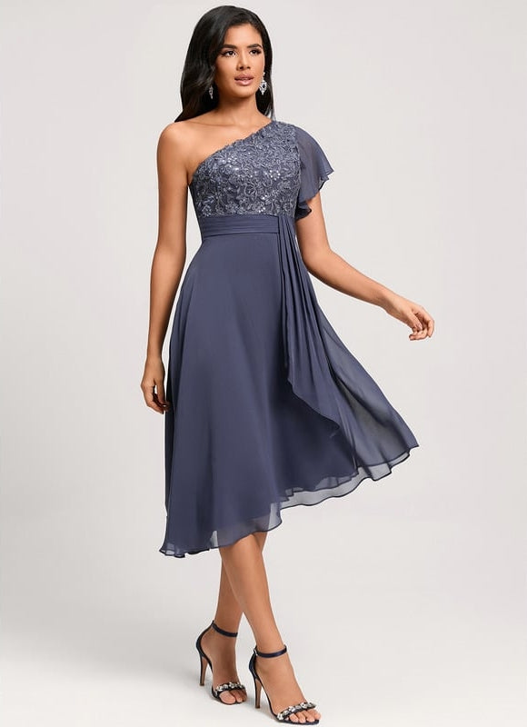 Robe Midi Fluide Asymétrique - gallery 5