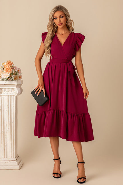 Robe Midi Manches Bouffantes - gallery 4