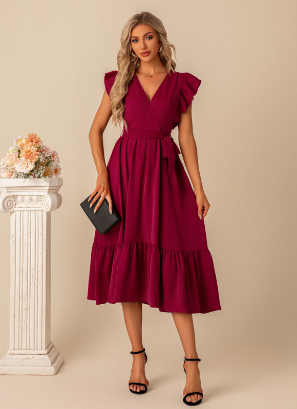 Robe Midi Manches Bouffantes - gallery 4