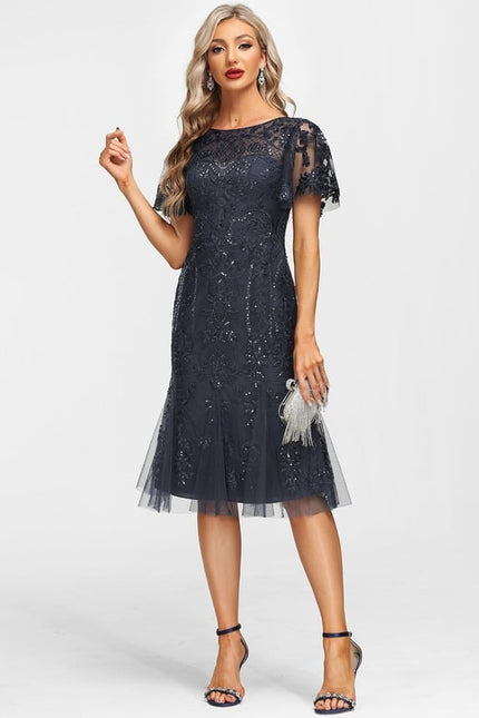 Robe Midi Ombre Détoile - gallery 4