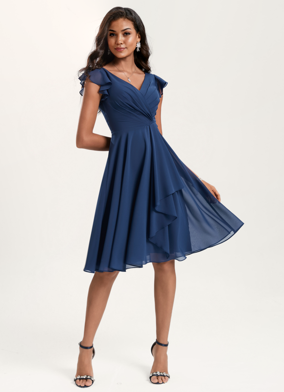 Robe Midi Trapèze Élégante - gallery 2