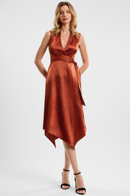 Robe Midi Marron - gallery 2
