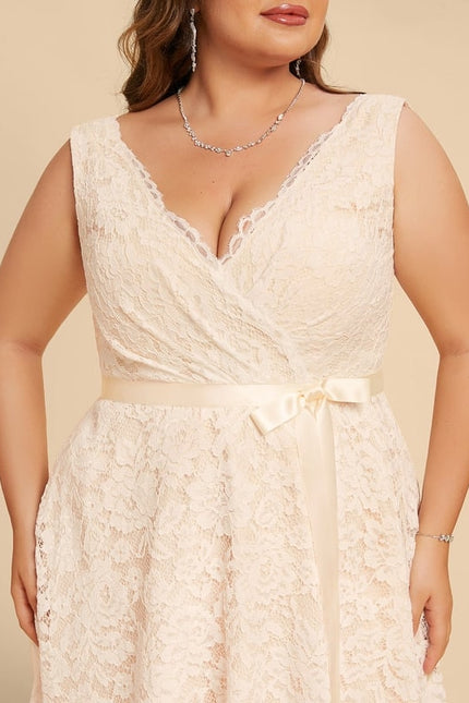 Robe Midi Dentelle Ivoire - gallery 9
