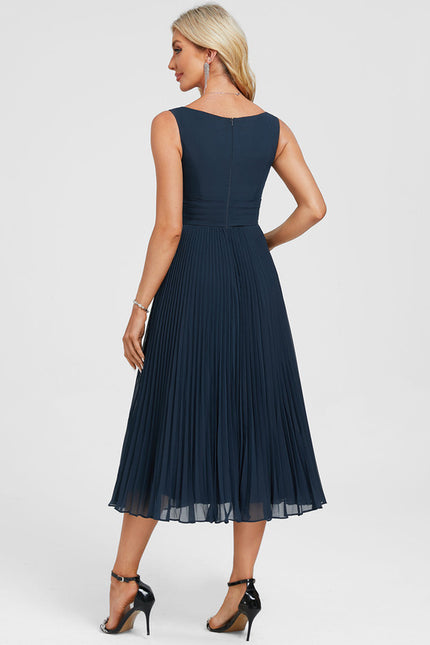 Robe Midi Fluide Grisâtre - gallery 6