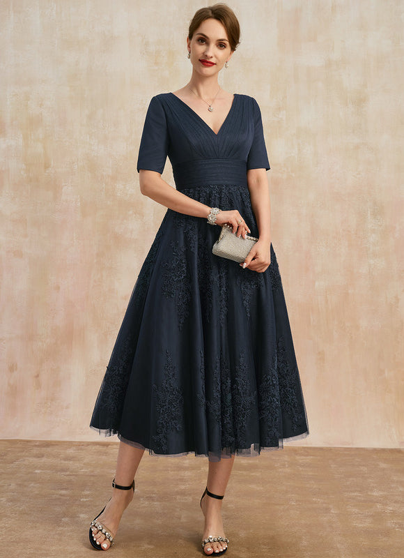 Robe Midi Châtaigne Couture