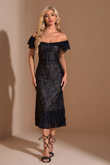 Robe Midi Dentelle Charme