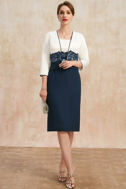 Robe Midi Chic Bicolore