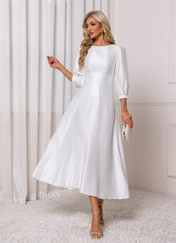 Robe Midi Col Bateau - gallery 3