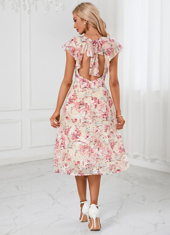 Robe Midi Fleurs Douces - gallery 1