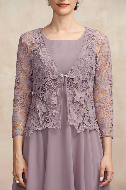 Robe Midi Vêtement Élégant Lavande - gallery 8