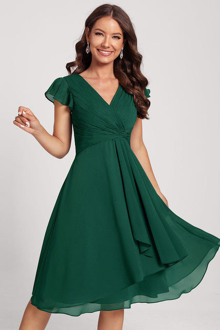 Robe Midi Aérienne Marine - gallery 4