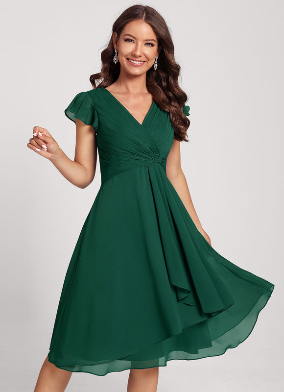 Robe Midi Aérienne Marine - gallery 4